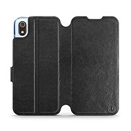 Flip case for Xiaomi Redmi 7A in Black&Gray with grey interior - Phone Cover