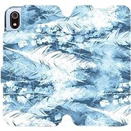 Flip case for Xiaomi Redmi 7A - M058S Light blue horizontal feathers - Phone Cover