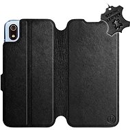Flip case for Xiaomi Redmi 7A - Black - Leather - Black Leather - Phone Cover