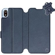 Flip case for Xiaomi Redmi 7A - Blue - leather - Blue Leather - Phone Cover
