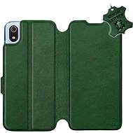 Flip case for Xiaomi Redmi 7A - Green - leather - Green Leather - Phone Cover
