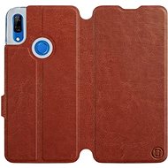 Flip case for Huawei P Smart Z in Brown&Gray with grey interior - Phone Cover