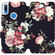 Flip case for mobile Huawei P Smart Z - VD11P Rose on black - Phone Cover