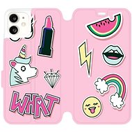 Flip mobile phone case Apple iPhone 11 - M129S Pink WHAT - Phone Cover
