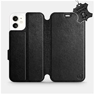 Flip mobile case Apple iPhone 11 - Black - Leather - Black Leather - Phone Cover