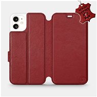 Flip mobile case Apple iPhone 11 - Dark Red - Leather - Dark Red Leather - Phone Cover