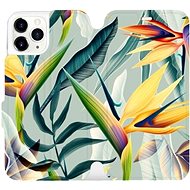 Flip mobile phone case Apple iPhone 11 Pro - MC02S Yellow large flowers and green leaves - Phone Cover