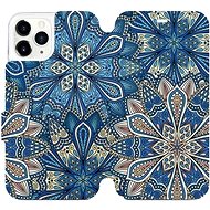 Flip mobile case Apple iPhone 11 Pro - V108P Blue mandala flowers - Phone Cover