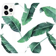 Flip case for Apple iPhone 11 Pro - MG06P Green leaves on white background - Phone Cover