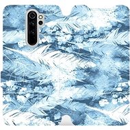 Flip case for Xiaomi Redmi Note 8 Pro - M058S Light blue horizontal feathers - Phone Cover