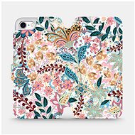 Flip case for Apple iPhone 7 - MX04S Intricate flowers and leaves - Phone Cover