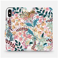 Flip case for Apple iPhone X - MX04S Intricate flowers and leaves - Phone Cover