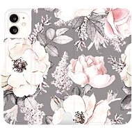 Flip case for Apple iPhone 11 - MX06S Flowers on grey background - Phone Cover