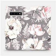 Flip case for Samsung Galaxy S10 - MX06S Flowers on a grey background - Phone Cover
