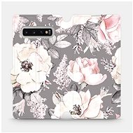 Flip case for Samsung Galaxy S10 Plus - MX06S Flowers on grey background - Phone Cover
