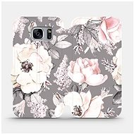 Flip case for Samsung Galaxy S7 Edge - MX06S Flowers on grey background - Phone Cover