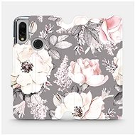 Flip case for Xiaomi Redmi 7 - MX06S Flowers on grey background - Phone Cover
