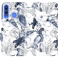 Flip case for Honor 20 Lite - MX09S Blue Flowers - Phone Cover