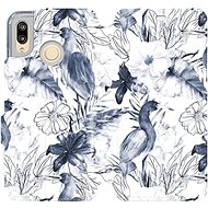 Flip mobile phone case Huawei P20 Lite - MX09S Blue flowers - Phone Cover