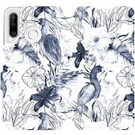 Flip mobile phone case Huawei P30 Lite - MX09S Blue flowers - Phone Cover