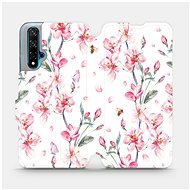 Flip mobile phone case Huawei Nova 5T - M124S Pink flowers - Phone Cover