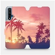 Flip mobile phone case Huawei Nova 5T - M134P Palms and pink sky - Phone Cover