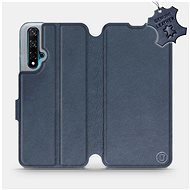 Flip mobile phone case Huawei Nova 5T - Blue - leather - Blue Leather - Phone Cover