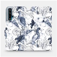 Flip case for mobile phone Huawei Nova 5T - MX09S Blue flowers - Phone Cover