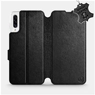 Flip case for Samsung Galaxy A30s - Black - Leather - Black Leather - Phone Cover