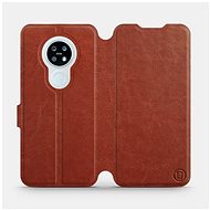 Flip case for Nokia 6.2 in Brown&Gray with grey interior - Phone Cover