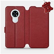 Flip case for Nokia 6.2 - Dark Red - Leather - Dark Red Leather - Phone Cover