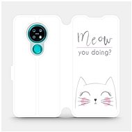 Flip mobile phone case Nokia 7.2 - M098P Meow you doing? - Phone Cover