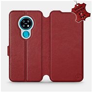 Flip case for Nokia 7.2 - Dark Red - Leather - Dark Red Leather - Phone Cover