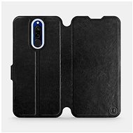 Flip case for Xiaomi Redmi 8 in Black & Orange with orange interior - Phone Cover