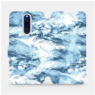 Flip case for Xiaomi Redmi 8 - M058S Light blue horizontal feathers - Phone Cover