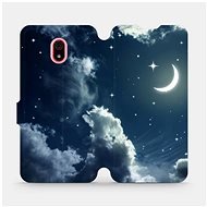 Flipové puzdro na mobil Xiaomi Redmi 8a – V145P Nočná obloha s mesiacom - Kryt na mobil