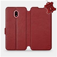 Flip case for Xiaomi Redmi 8a - Dark Red - Leather - Dark Red Leather - Phone Cover