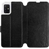 Flip case for Samsung Galaxy A51 in Black&Gray with grey interior - Phone Cover