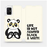 Flip case for Samsung Galaxy A51 - M041S Panda - life is not always black and white - Phone Cover