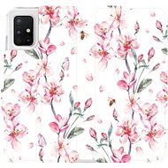 Flip case for Samsung Galaxy A51 - M124S Pink flowers - Phone Cover