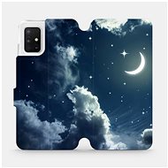 Flip case for Samsung Galaxy A51 - V145P Night sky with moon - Phone Cover