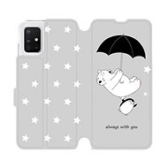 Flip case for Samsung Galaxy A51 - MH08P Bear and penguin - always with you - Phone Cover