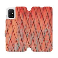 Flip case for Samsung Galaxy A51 - MK01S Orange wood pattern - Phone Cover