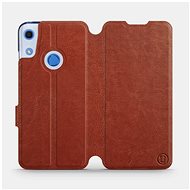 Flip case for Huawei Y6S in Brown&Gray with grey interior - Phone Cover