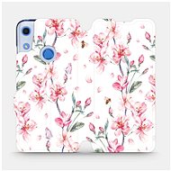 Flip mobile phone case Huawei Y6S - M124S Pink flowers - Phone Cover