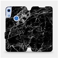 Flip case for mobile phone Huawei Y6S - V056P Black marble - Phone Cover