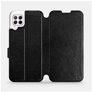 Flip case for Huawei P40 Lite in Black & Orange with orange interior - Phone Cover