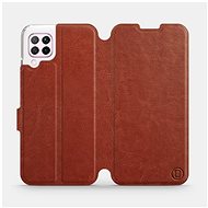 Flip case for Huawei P40 Lite in Brown&Gray with grey interior - Phone Cover