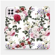 Flip mobile phone case Huawei P40 Lite - MD01S Rose on white - Phone Cover