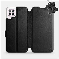 Flip mobile phone case Huawei P40 Lite - Black - Leather - Black Leather - Phone Cover